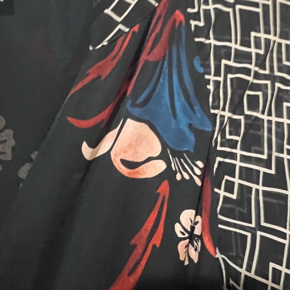 New Joie Morley Maxi Dress 100% Silk Boho Size 10 Caviar Mixed Media - Picture 5 of 7